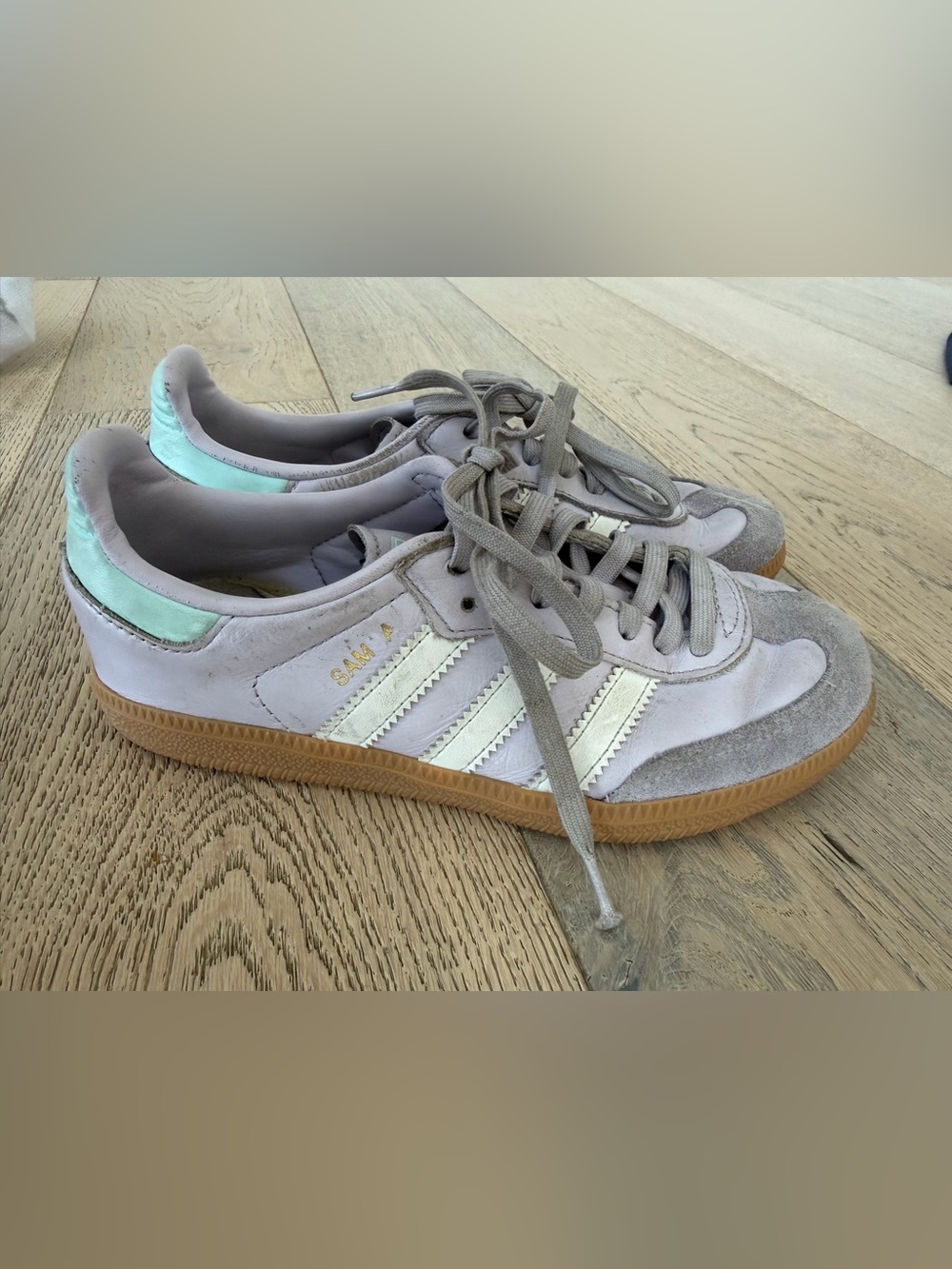 Adidas Samba OG Kids Youth Size 1.5 US Lilac Purple